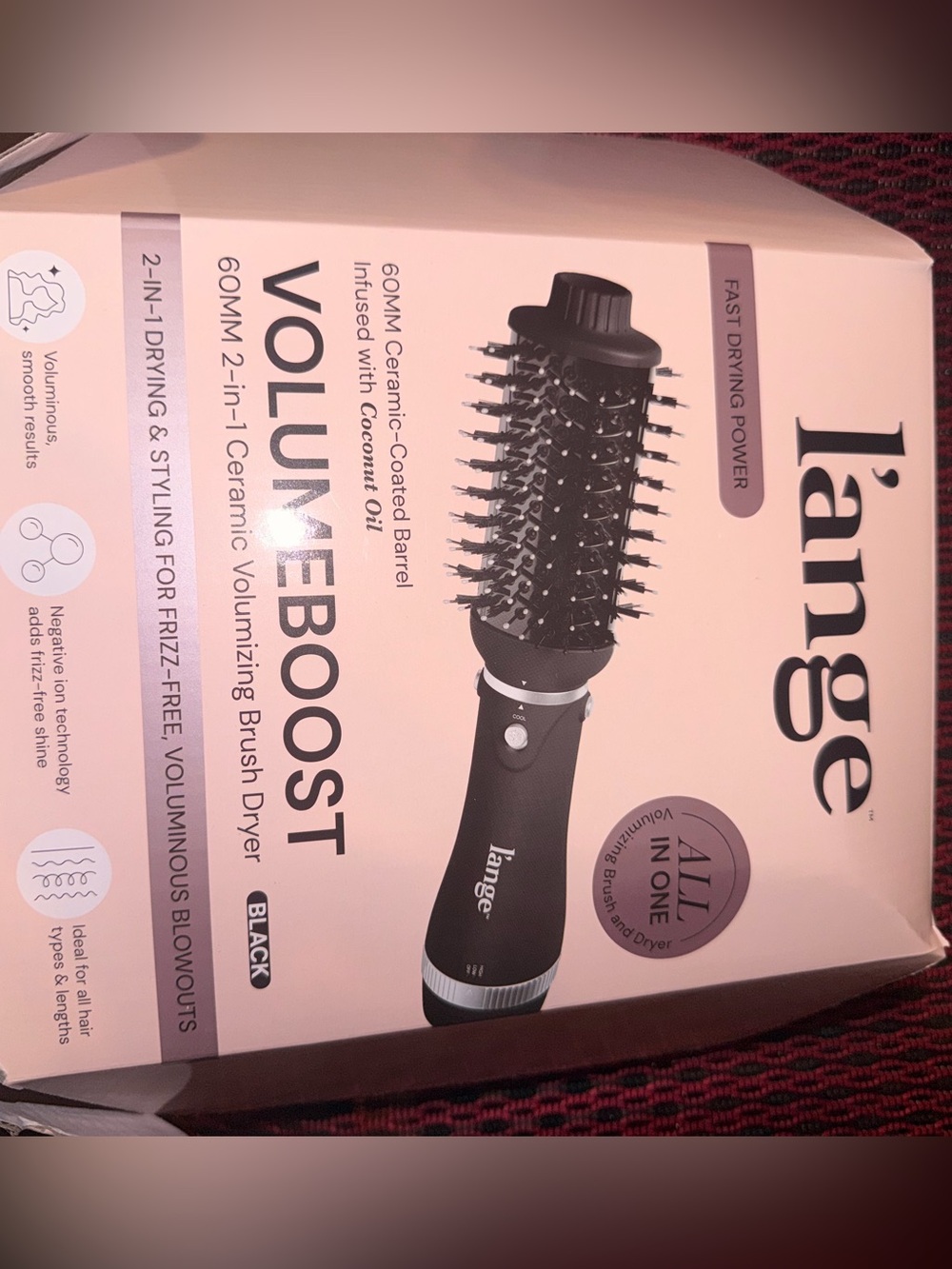 Lange VolumeBoost 2-in-1 Ceramic Volumizing Brush Dryer - Black - Picture 2 of 8